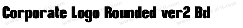 Corporate Logo Rounded ver2 Bd字体转换
